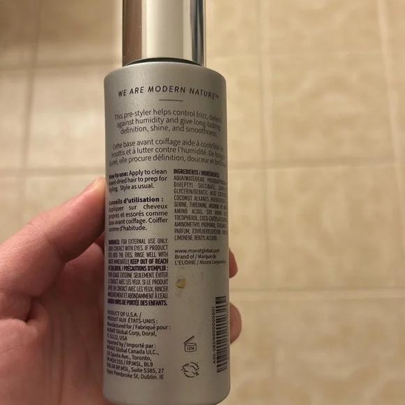 NWT Monat Frizz-fix Smoothing Hair Primer - Picture 2 of 3